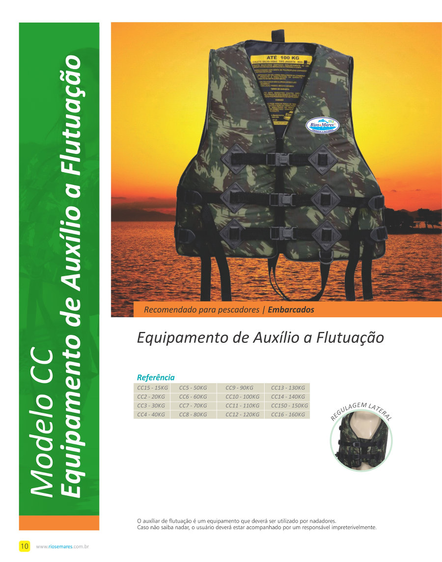 Equipamento de auxlio a Flutuao - modelo CC