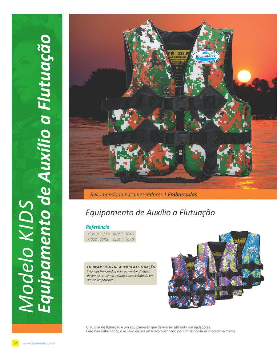 Equipamento de auxlio a Flutuao - modelo KIDS