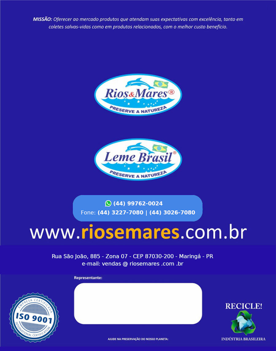 contra capa catlogo rios e mares