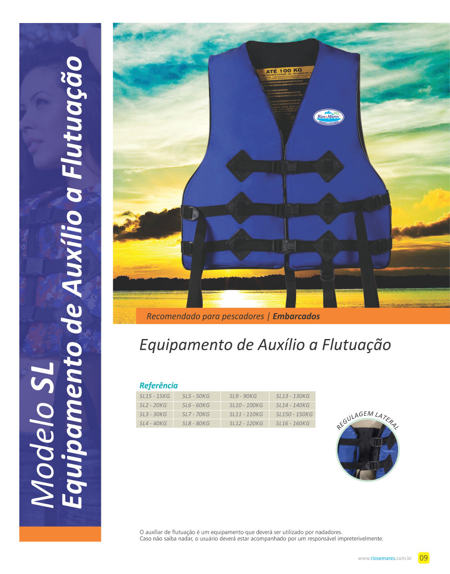 Equipamento de auxlio a Flutuao - modelo SL